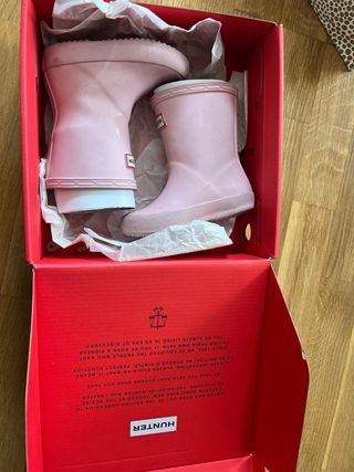 Botas de Agua Hunter Niña Rosa Talla 21