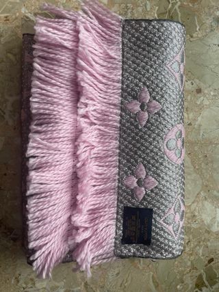 Sciarpa LV Classica Lana Rosa