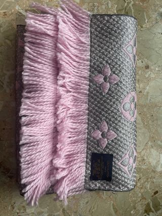 Sciarpa LV Classica Lana Rosa