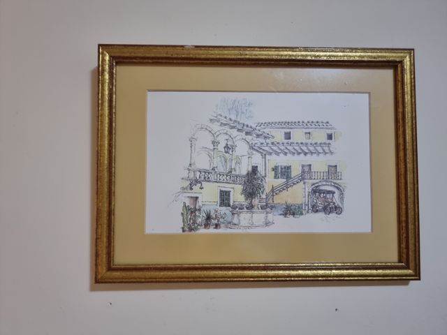 Lamine decorative con cornice dorata