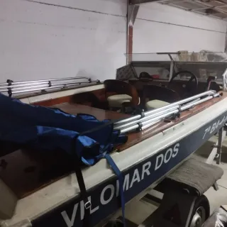 Lancha Mi Antemares 2 con remolque