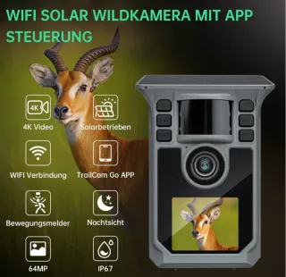 Fototrappola Hrivcam Solare 4K/64MP WiFi Nuova