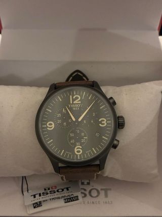 Reloj Tissot Cronógrafo Marrón y Gris