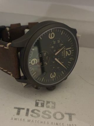 Reloj Tissot Cronógrafo Marrón y Gris