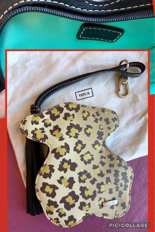 BOLSO CLUTCH TOUS NUEVO (MONEDERO LLAVERO)