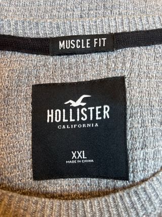 Jersey Hollister Gris Hombre