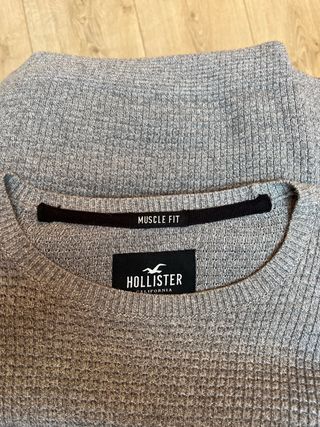 Jersey Hollister Gris Hombre