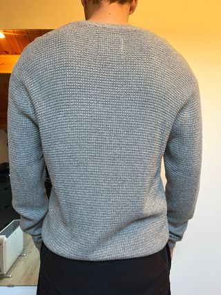 Jersey Hollister Gris Hombre