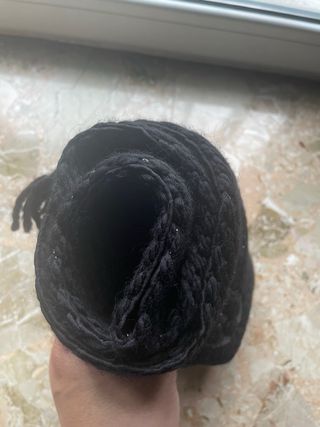 Sciarpa LV Classica Lana Grigio Nero