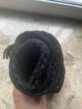 Sciarpa LV Classica Lana Grigio Nero