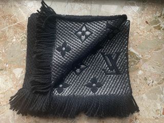 Sciarpa LV Classica Lana Grigio Nero