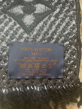 Sciarpa LV Classica Lana Grigio Nero