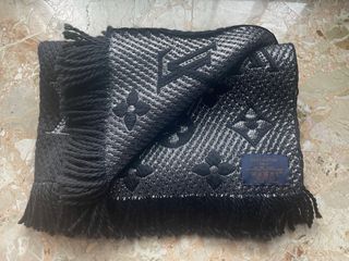 Sciarpa LV Classica Lana Grigio Nero