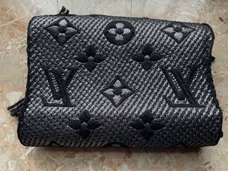 Sciarpa LV Classica Lana Grigio Nero