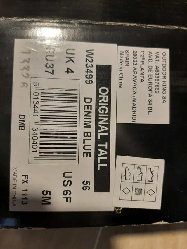 Botas Hunter Azul Talla 37