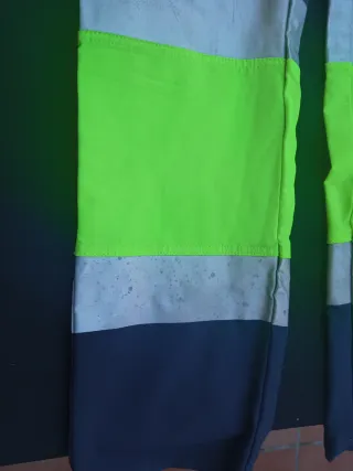 Pantalón de trabajo azul y amarillo