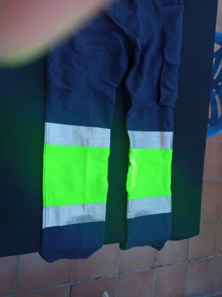 Pantalón de trabajo azul y amarillo