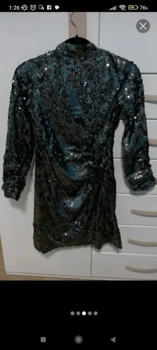 Vestido Mango lentejuelas fiesta