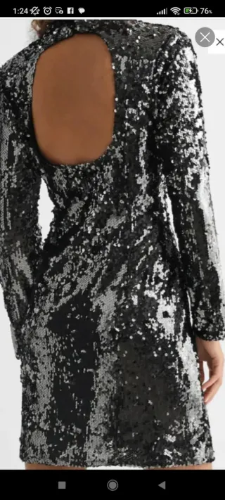 Vestido Mango lentejuelas fiesta