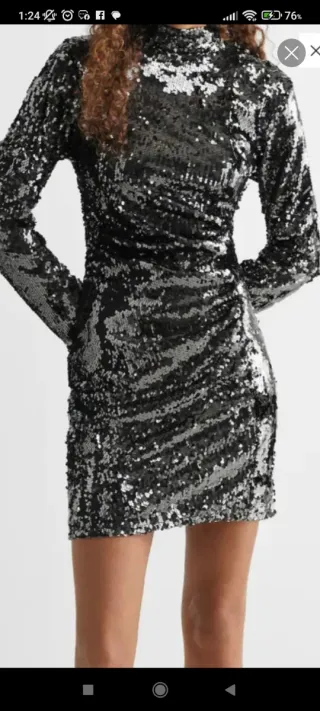 Vestido Mango lentejuelas fiesta