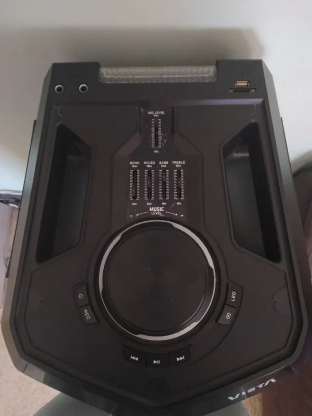 Altavoz Grande Vieta Negro