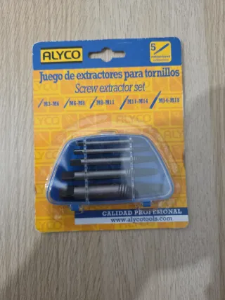 Juego Extractores Tornillos Alyco 5 Piezas