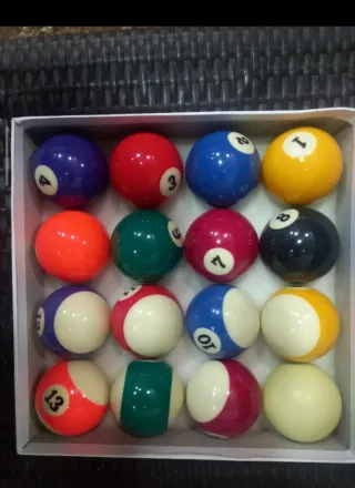 Set 16 palline da biliardo americano Sokker