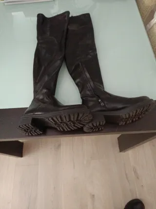 Botas altas negras mujer