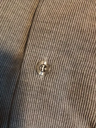 Camisa Lacoste Gris Manga Larga