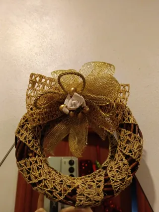 Ghirlanda decorativa dorata