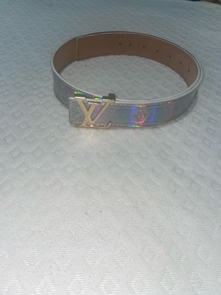 Cintura Louis Vuitton Olografa con Fibbia Dorata