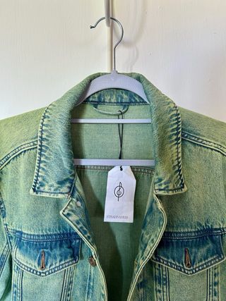 Chaqueta vaquera verde Stradivarius