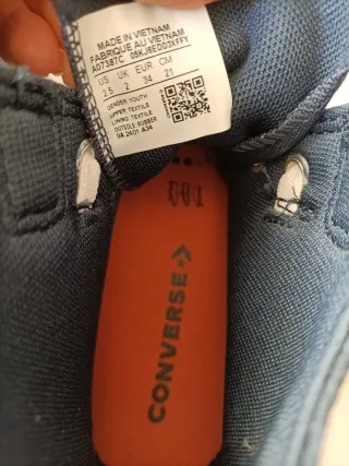 Converse All Star ragazzo blu n.34