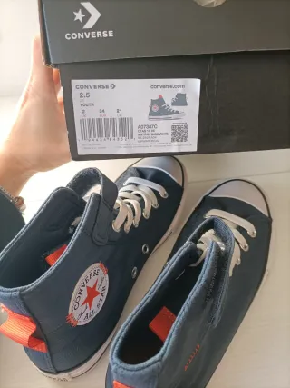 Converse All Star ragazzo blu n.34