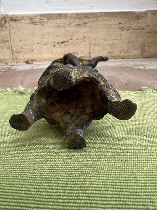 Angelo musicista in bronzo