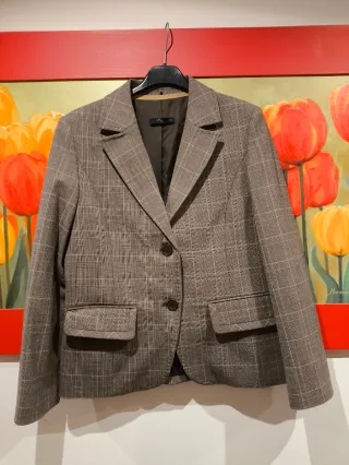 Chaqueta de cuadros mujer