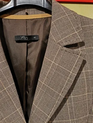 Chaqueta de cuadros mujer