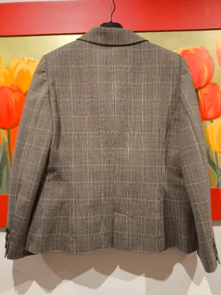 Chaqueta de cuadros mujer