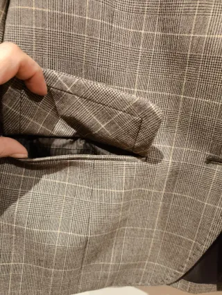 Chaqueta de cuadros mujer