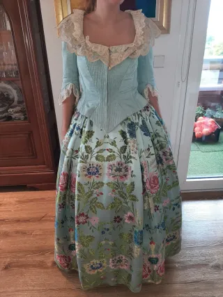 Traje de Fallera Azul Talla 38