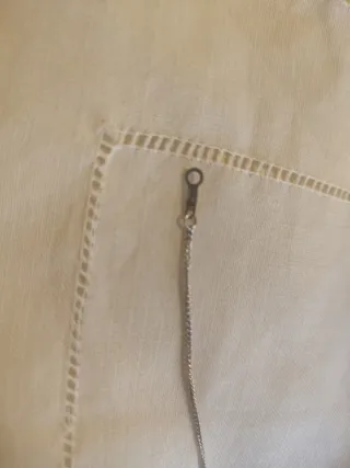 Cadena de plata con dos aros