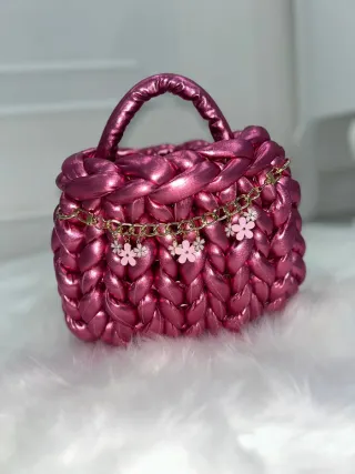 Borsa Marshmallow Rosa Metallizzato