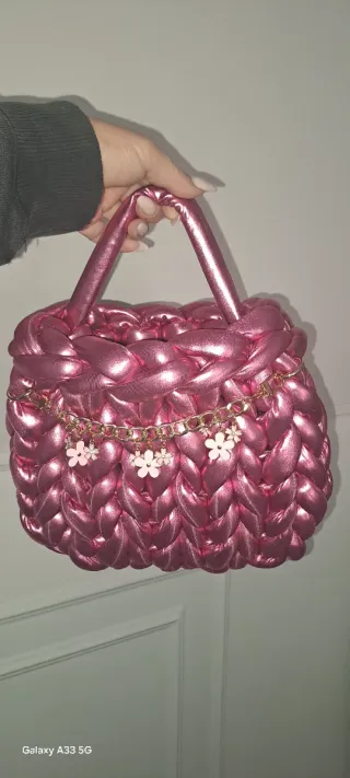 Borsa Marshmallow Rosa Metallizzato