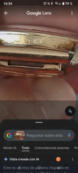 Reloj de pulsera dorado Escucho ofertas