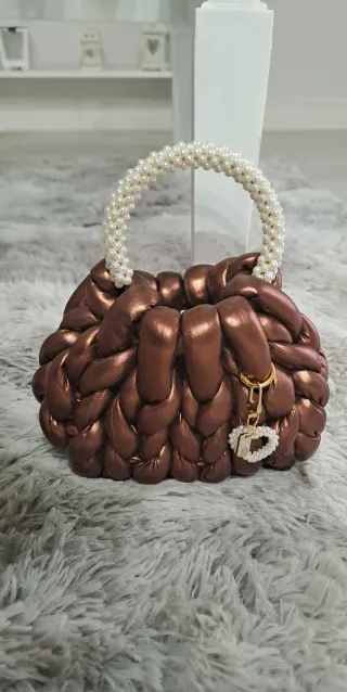 Borsa Marshmallow Bronzo Perle