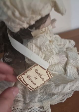 Bambola Porcellana Pizzo Stile Capodimonte