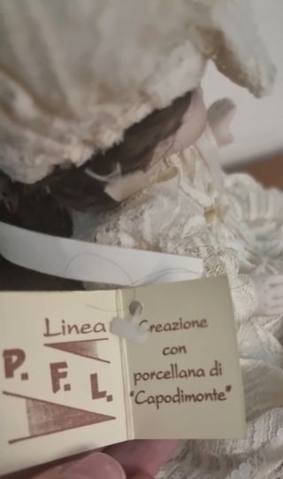 Bambola Porcellana Pizzo Stile Capodimonte
