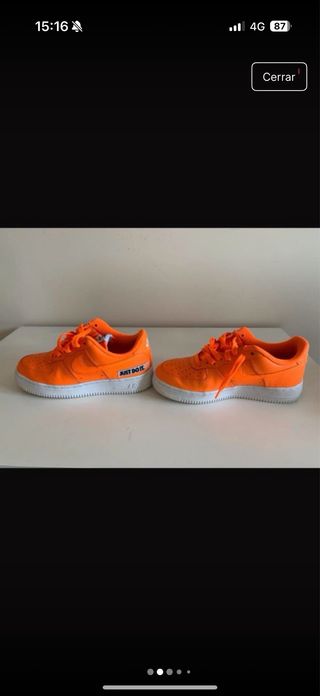 Tenis Nike Air Force One Naranjas