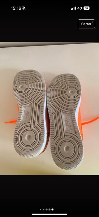 Tenis Nike Air Force One Naranjas