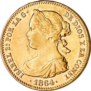 Moneda 100 Reales de Oro